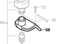 support molette de fixation lame scie-sauteuse GST 85 PE